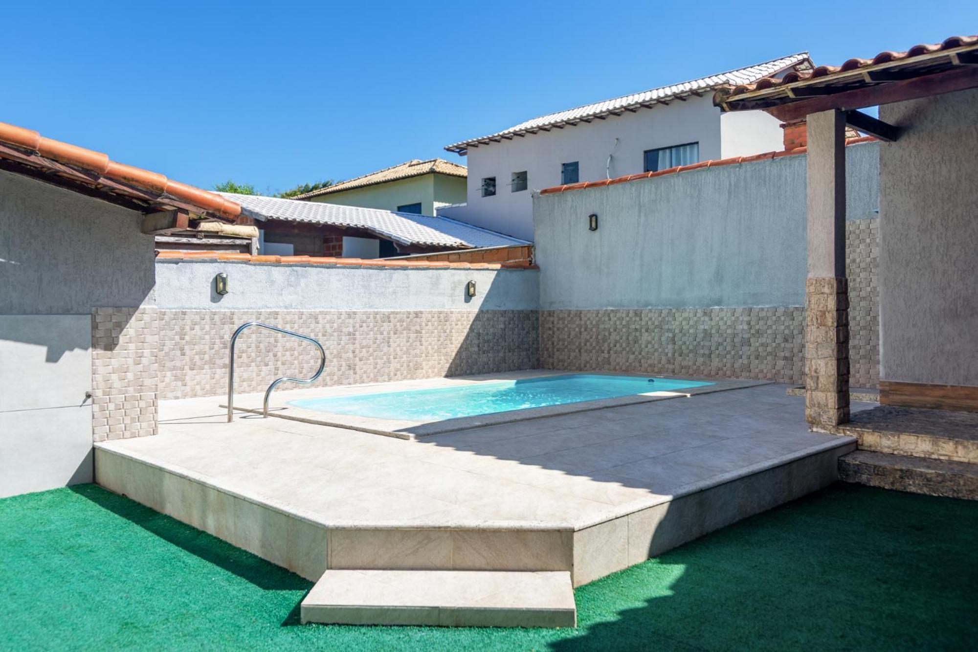 Refugio Tropical Casa De Praia Com Piscina Aquecida E 4 Suites E Garagem 3 Carros, 800 Mtrs Da Praia Internet 700 Mbps, Condominio Privado Com Pista De Skate , Quadra De Futevolei , Campos E Quadras De Futebol! كابو فريو المظهر الخارجي الصورة