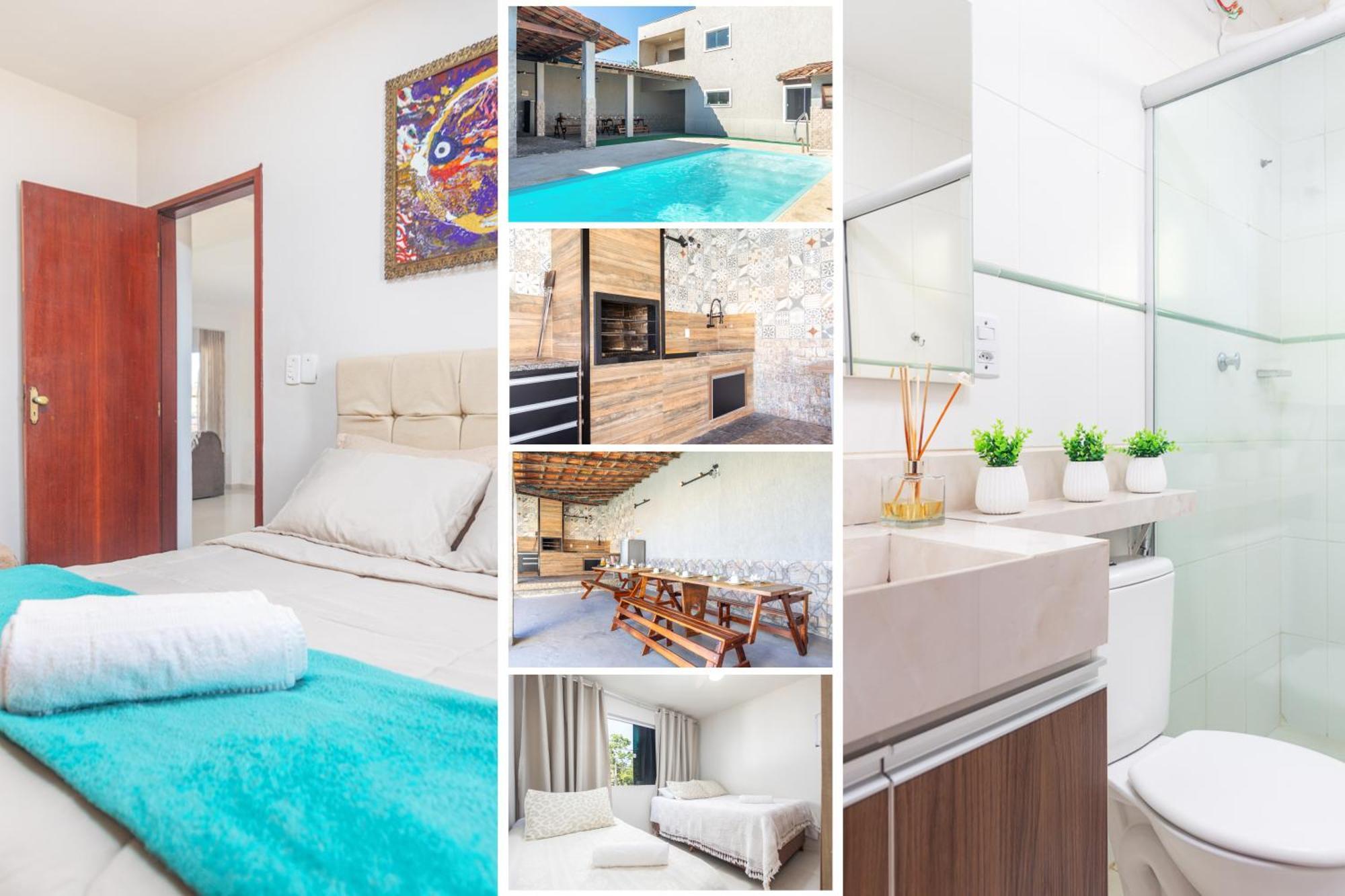 Refugio Tropical Casa De Praia Com Piscina Aquecida E 4 Suites E Garagem 3 Carros, 800 Mtrs Da Praia Internet 700 Mbps, Condominio Privado Com Pista De Skate , Quadra De Futevolei , Campos E Quadras De Futebol! كابو فريو المظهر الخارجي الصورة